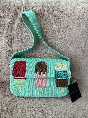 🍦 Viral NWT Beaded Ice Pop Shoulder Bag - Turquoise